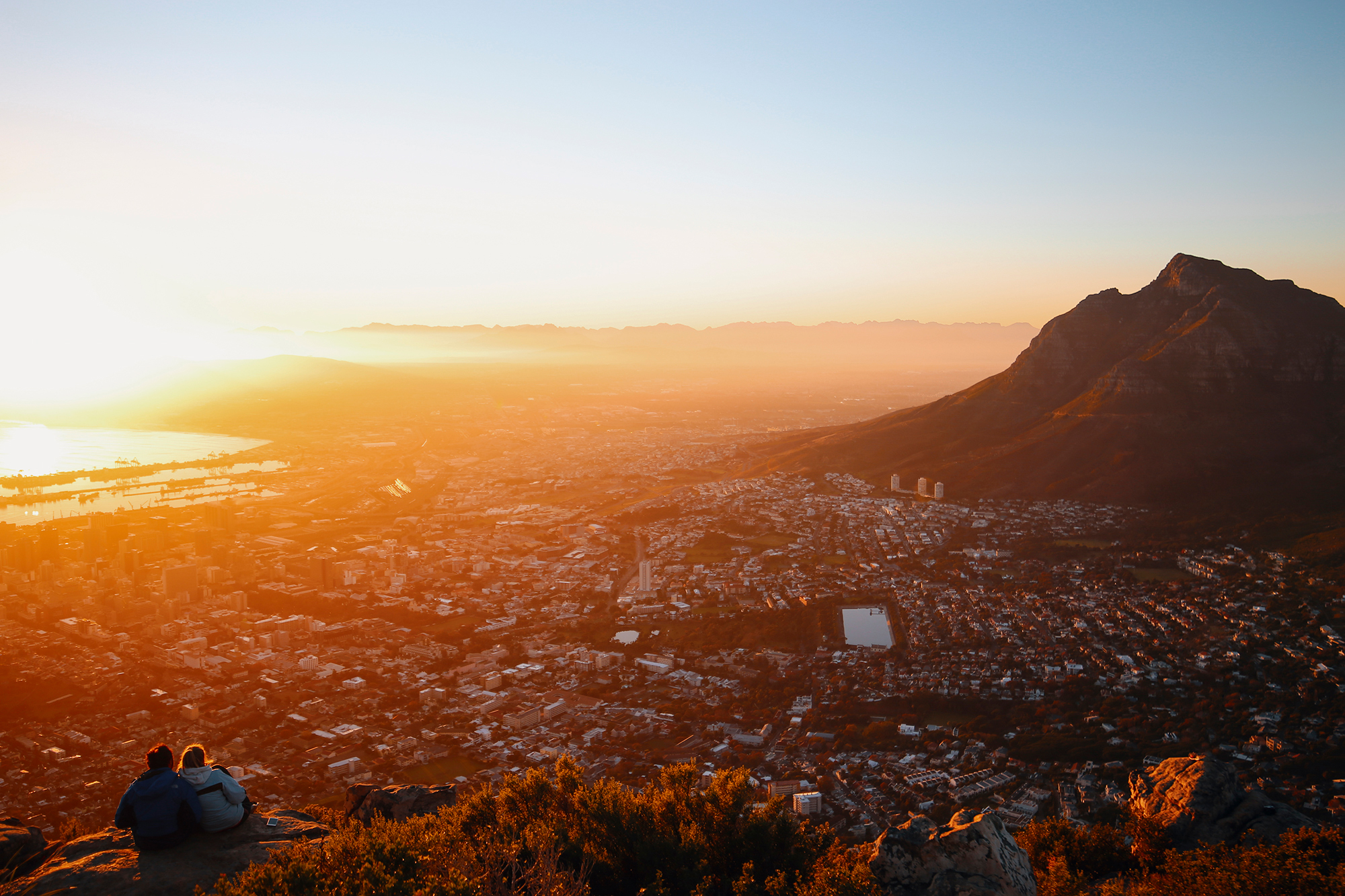Views from Lion's Head in Cape Town, South Africa
