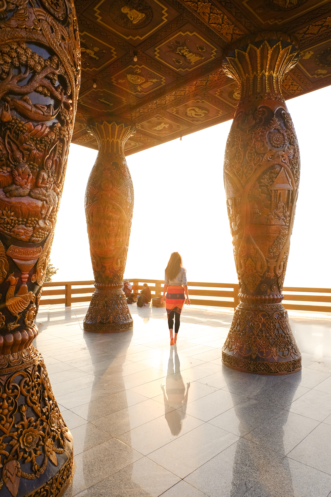 Doi Suthep Temple at sunrise in Chiang Mai Thailand @howfarfromhome