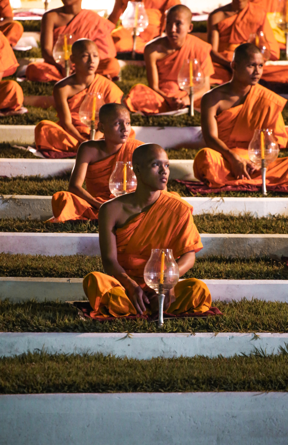 Monks at Yee Peng Lantern Festival in Chiang Mai Thailand @howfarfromhome