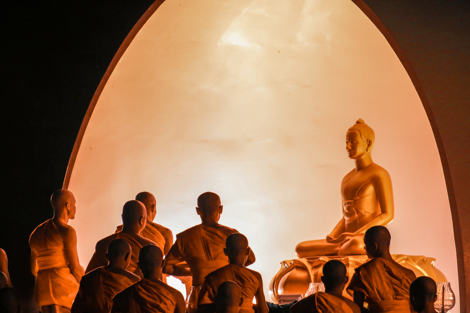 Monks at Yee Peng Lantern Festival Thailand @howfarfromhome