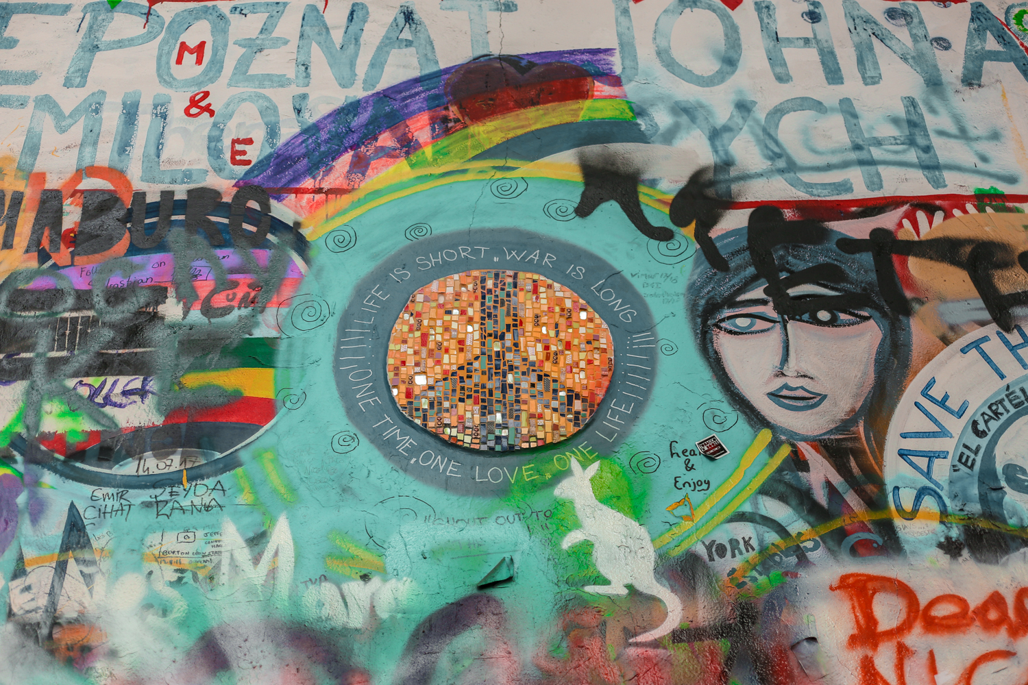 Lennon Wall in Prague Czech Republic