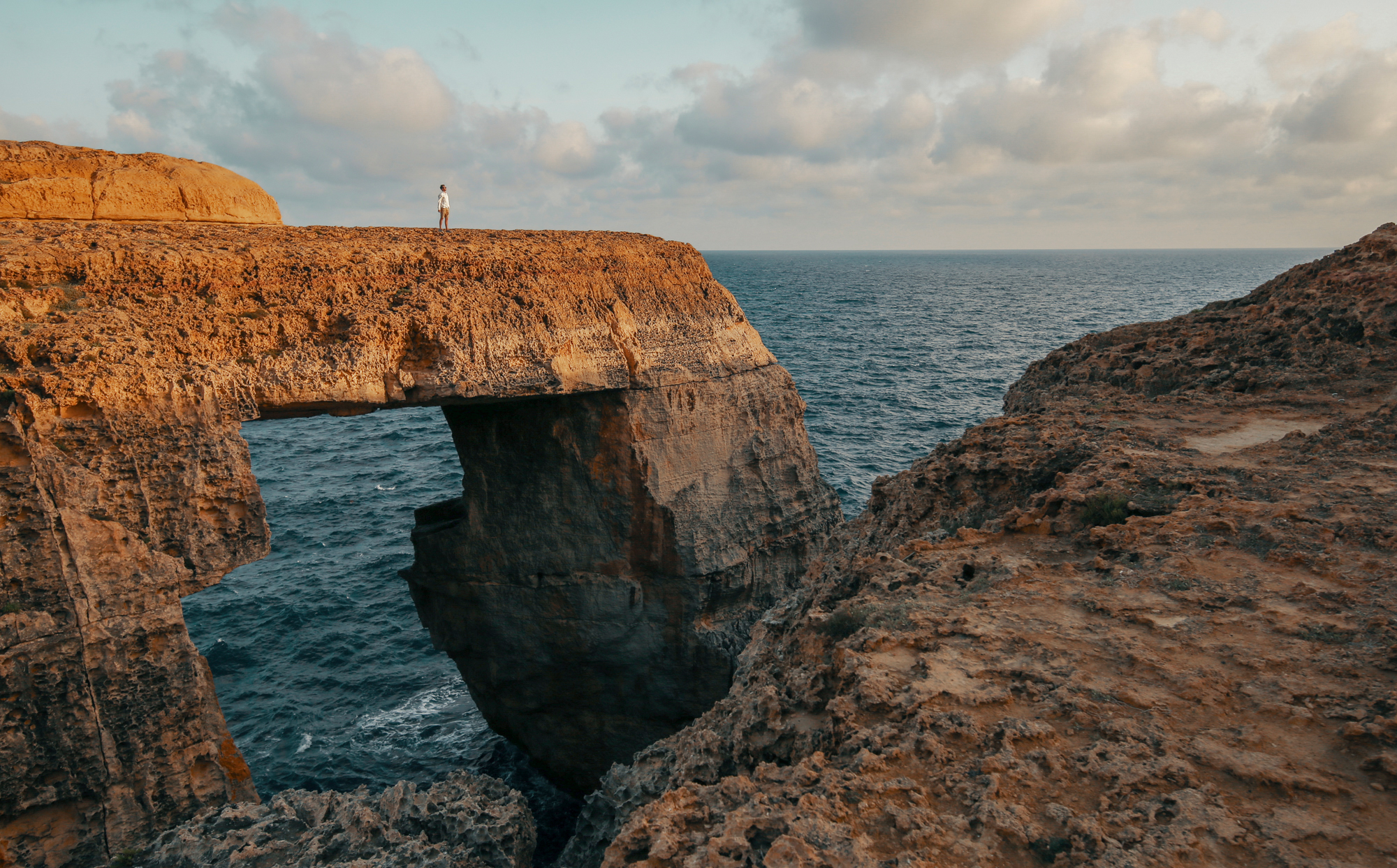 Cliffs on Gozo, Malta