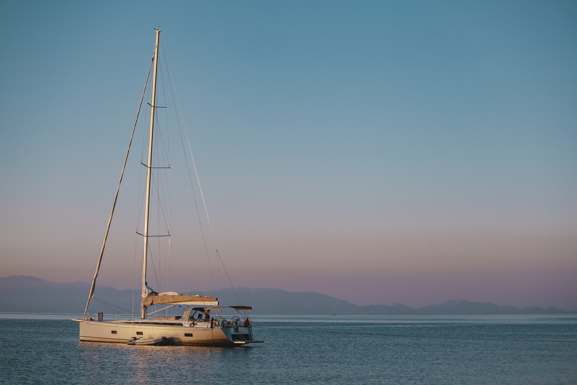 Early morning sailing in Bodrum, Turkey