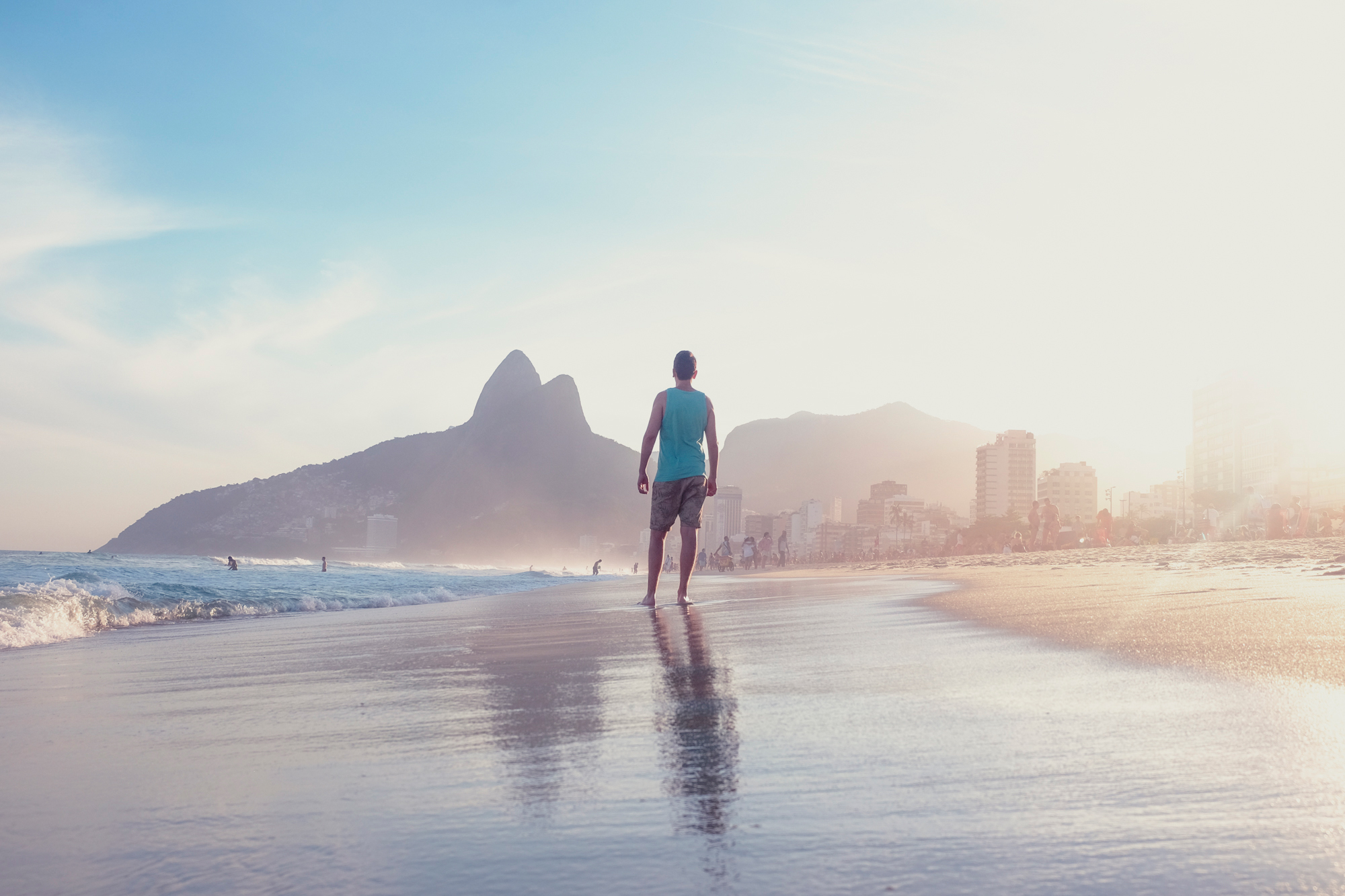 Sunset on Ipanema, Rio De Janeiro, Brazil