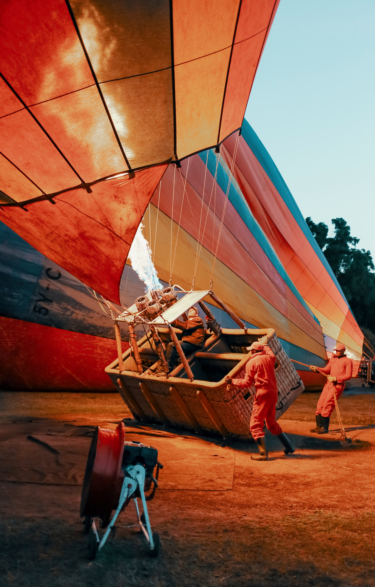 Hot air balloon in Kenya