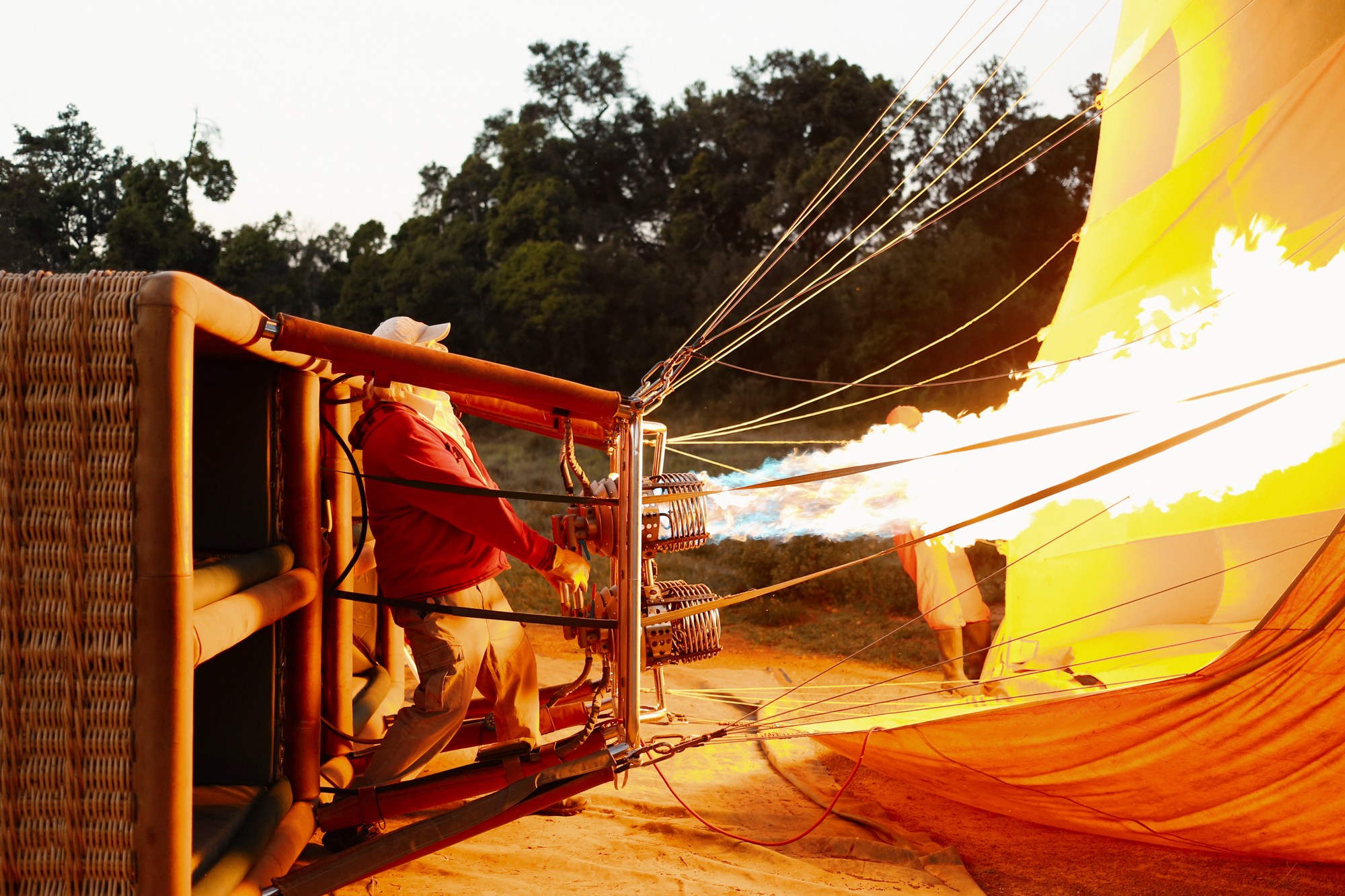 Hot air balloon in Kenya