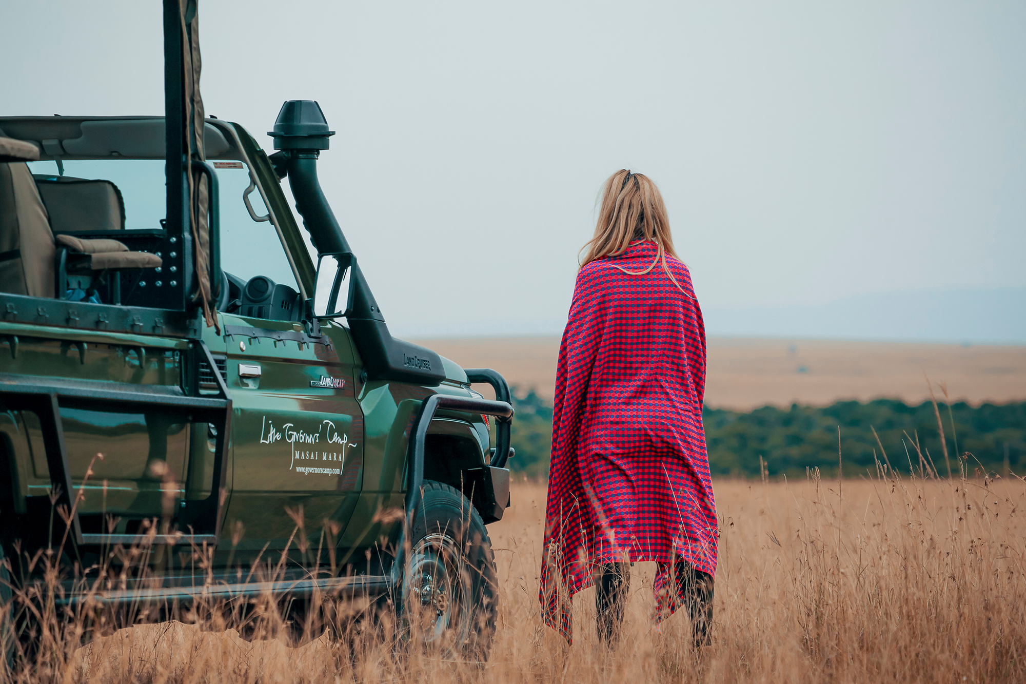 Jeep safari in Maasai Mara, Kenya