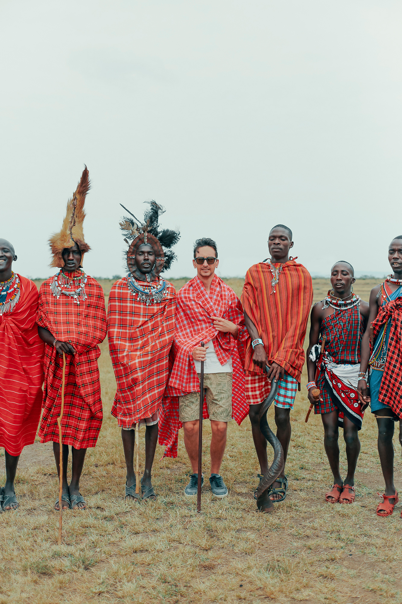 Dancing with the Maasai Tribe, Kenya