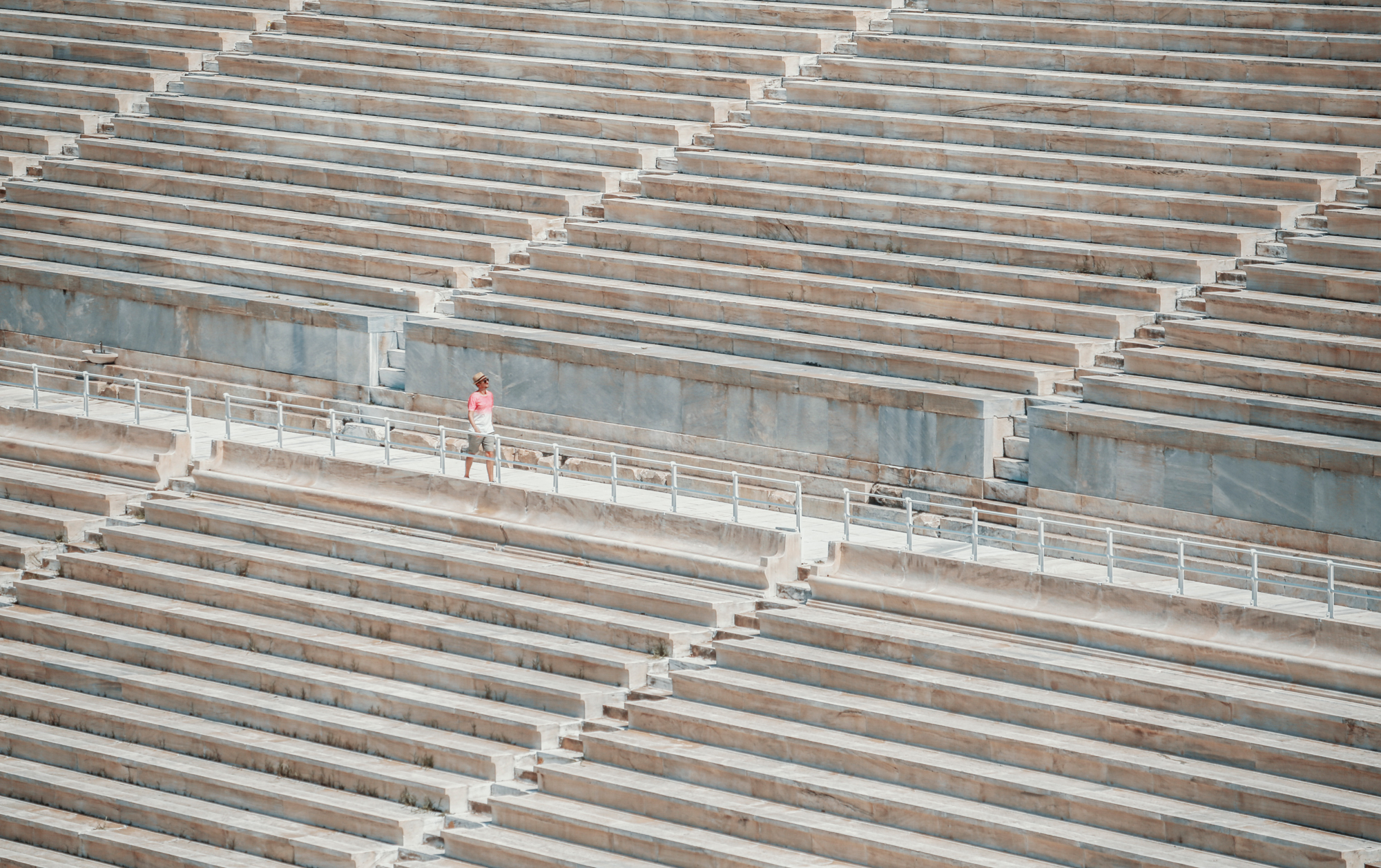 Olympic Stadium during Athens Full Moon Festival, Greece
