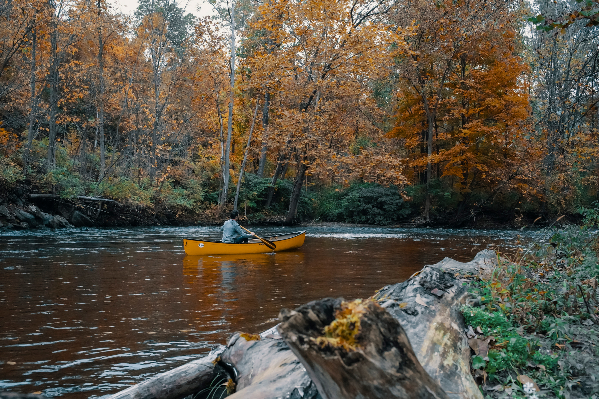 Canoe ride, Vermont