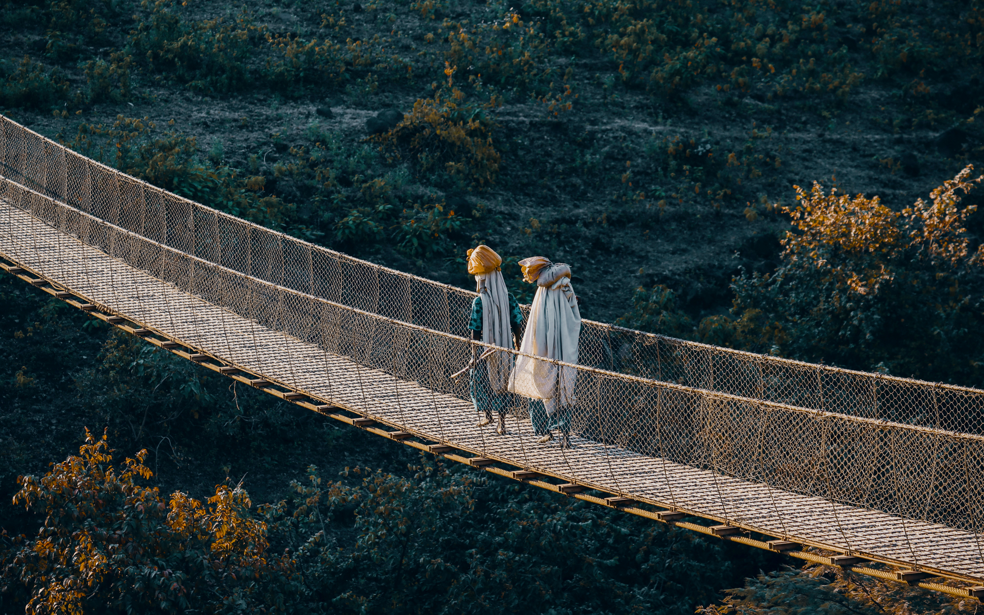 Suspension bridge at Blue Nile Falls, Ethiopia