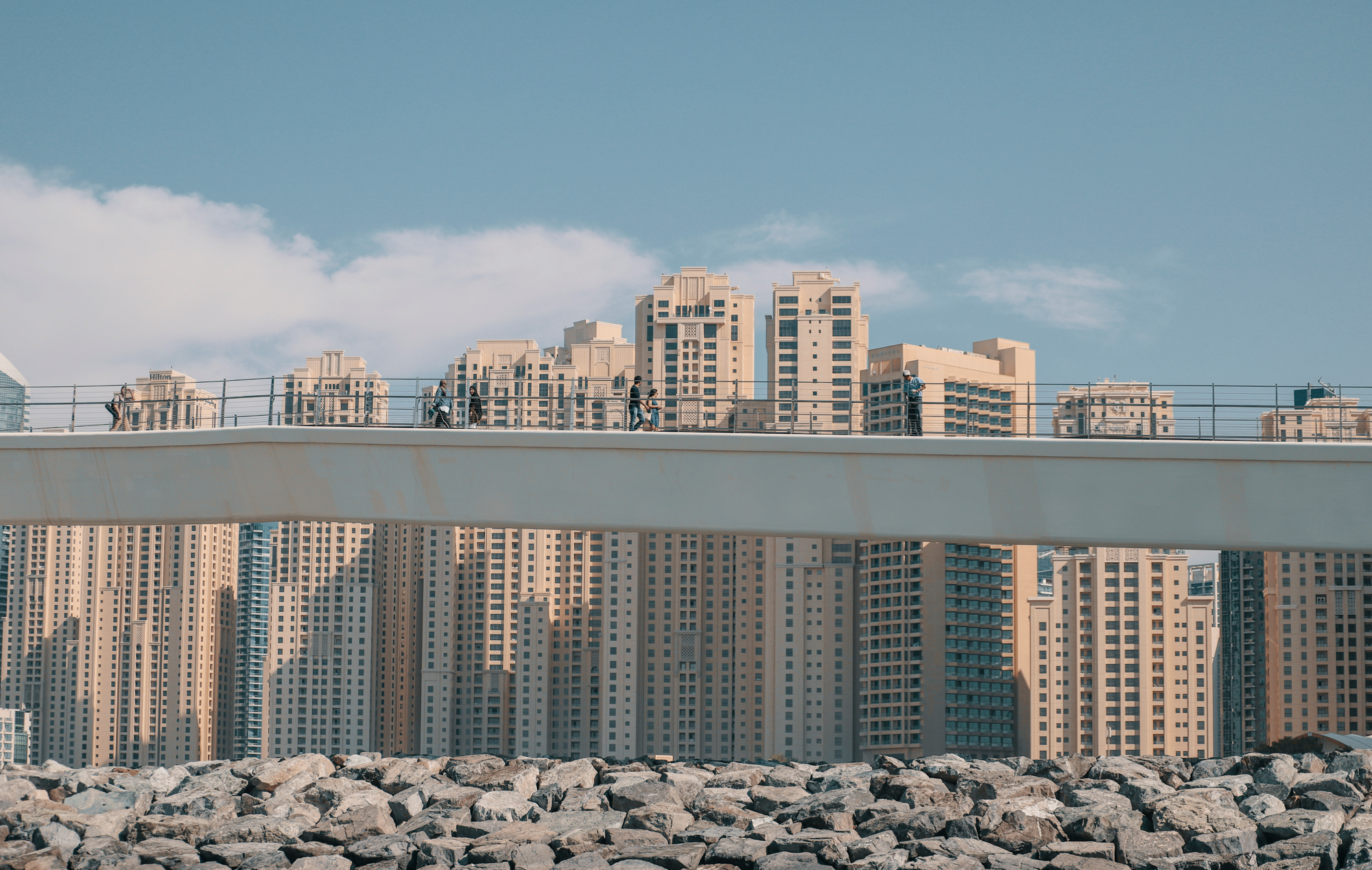 City view from Yacht on Dubai Marina, Dubai