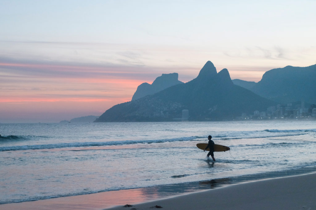 Sunset on Ipanema, Rio De Janeiro, Brazil