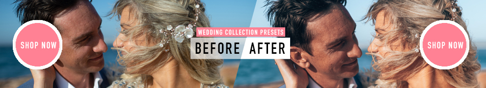 Wedding Collection Presets from How Far From Home - Shop Now Button