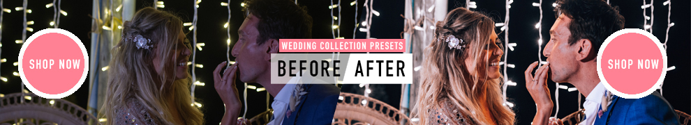 Wedding Collection Presets from How Far From Home - Shop Now Button