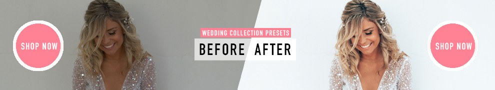 Wedding Collection Presets from How Far From Home - Shop Now Button