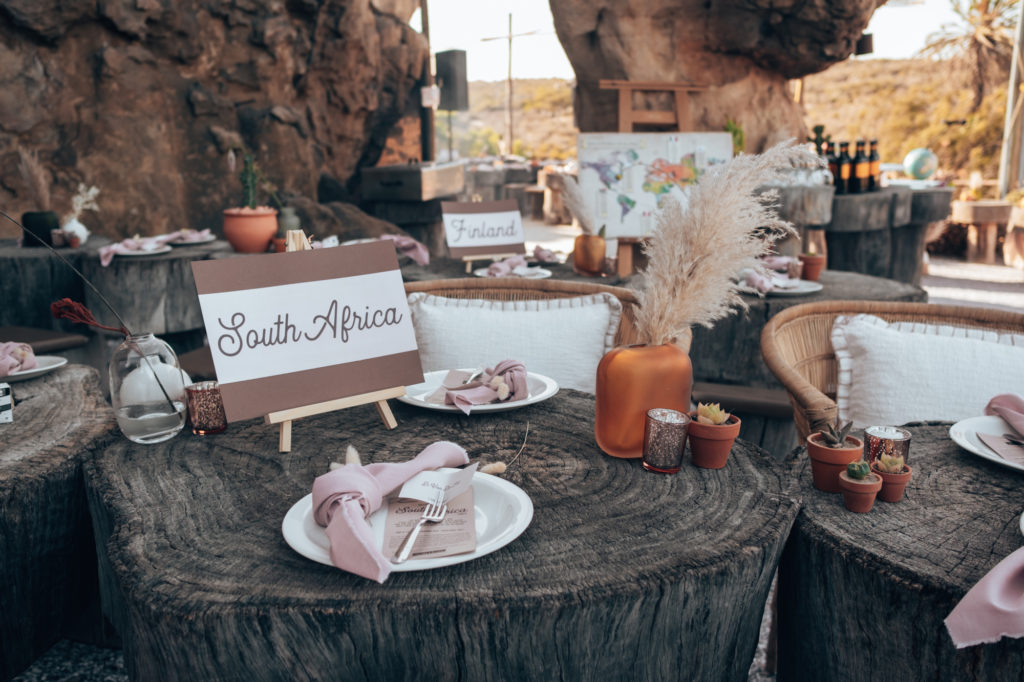 Countries As Table Names - Travel Theme Wedding